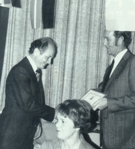Knud Gadegaard udnævnes til æresmedlem i L.B.K. 1979.