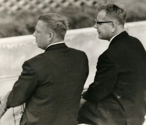 Marius Andersen til højre og SAM på Stadion 1960